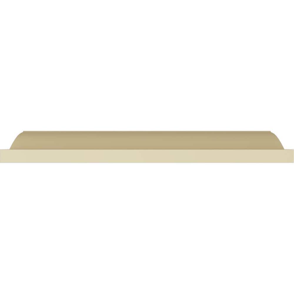 Primed White Polyurethane Smooth Crown Moulding 94.5"