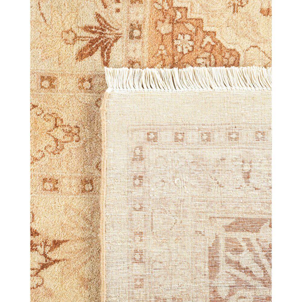 Ivory Elegance 8' x 10' Hand-Knotted Wool Oriental Area Rug