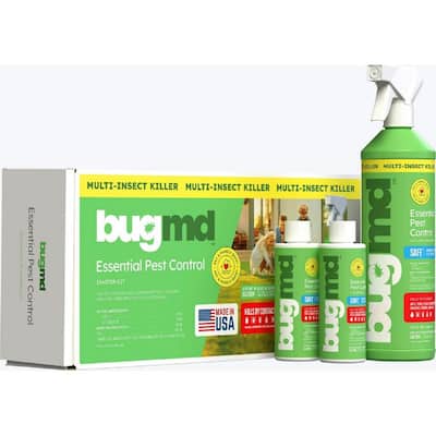 Essential Pest Control Starter Kit 3.7 oz. Concentrated, Indoor/Outdoor, Fly, Mosquito, Insect Killer Spray(2-Pack)