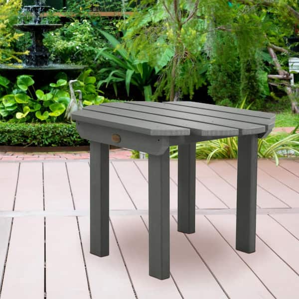 Classic Westport Coastal Teak Recycled Plastic Outdoor Side Table