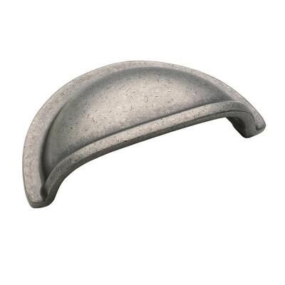 Cabinet Hardware Cup Pulls pO233 Weathered Nickel 3" CC Cabinet Hardware Cup Pulls pO233 Weathered Nickel 3" CC