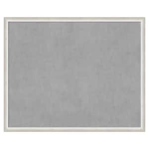 Two Tone Silver 42 in. x 34 in Framed Magnetic Board