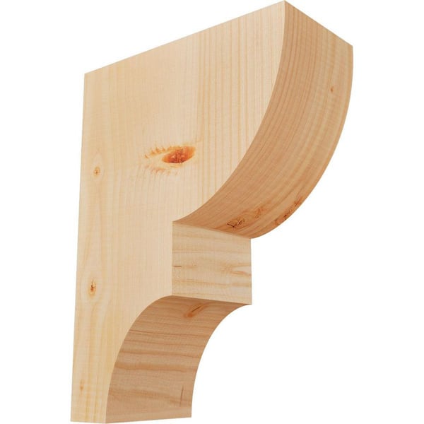 Ekena Millwork 5-1/2 in. x 12 in. x 16 in. Douglas Fir Ridgewood Smooth Corbel