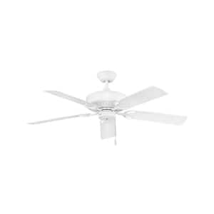 Oasis 52 in. Indoor/Outdoor Chalk White Ceiling Fan Pull Chain