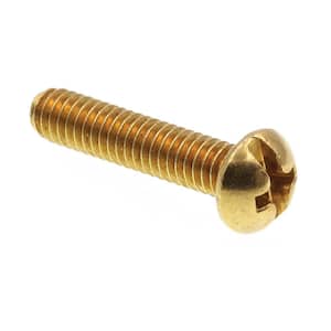 #8-32 Machine screws Slotted flat head Brass 
