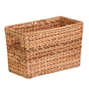 Natural Magazine Water Hyacinth Wicker Storage Basket