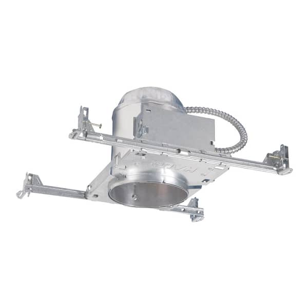 HALO H5 5 in. Raw Aluminum Recessed Light Housing for New Construction Ceiling, Insulation Contact, Air-Tite, No Bracket