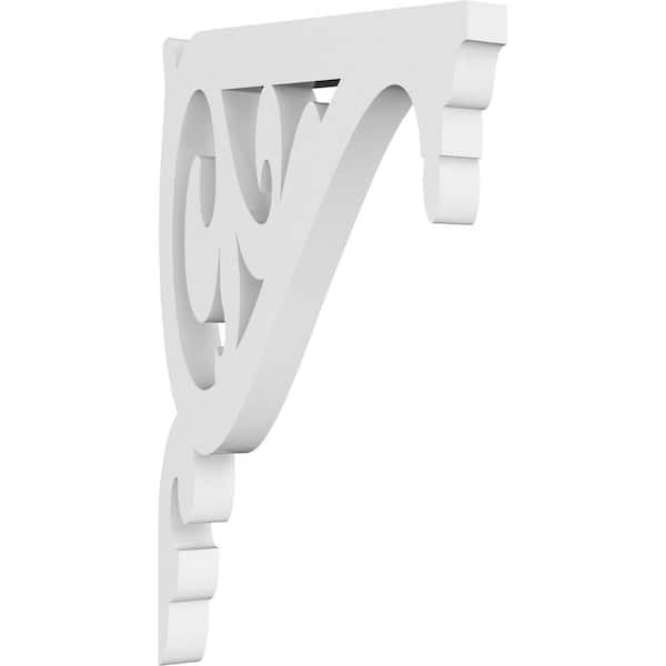 Ekena Millwork 5/8 in. W X 7 in. H X 4 1/2 in. D PVC Carrillo Bracket