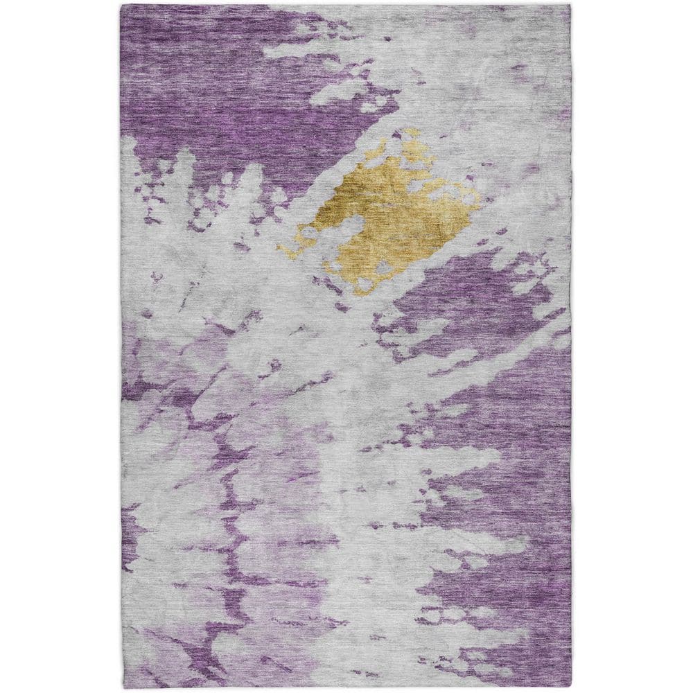 Dream Shag Premium Machine Washable Abstract ADS614 Purple 8 ft. x 10 ft. Area Rug price history on PriceWatchPro