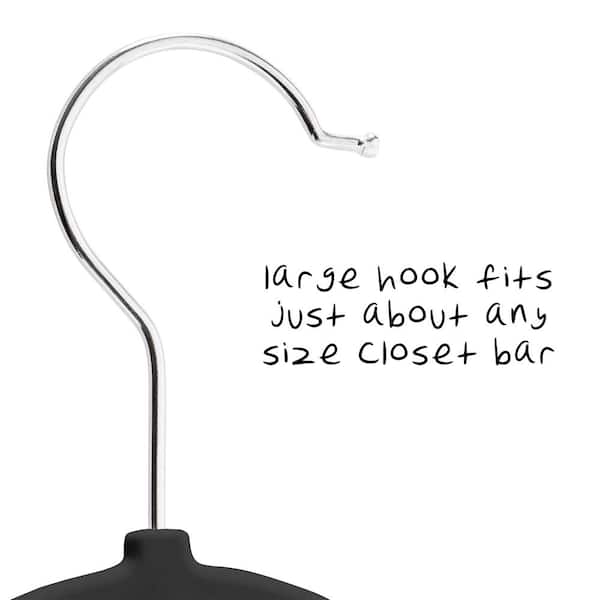 Honey-Can-Do Black Rubber Hangers (50-Pack) HNG-08665 - The Home Depot