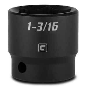 1/2 in. Drive 1-3/16 in. 6-Point SAE Shallow Impact Socket