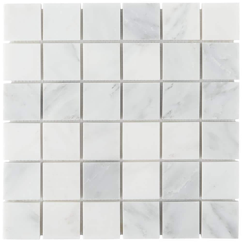 Ivy Hill Tile Asian Statuary Mesh Mounted Squares - 12 in. x 12 in. x 10 mm  Honed Marble Mosaic Tile EXT3RD100230 - The Home Depot