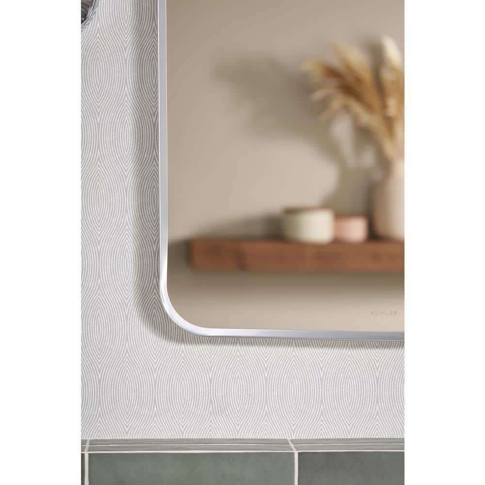 KOHLER Essential 34" x 22" Polished Chrome Rectangular Vanity Mirror