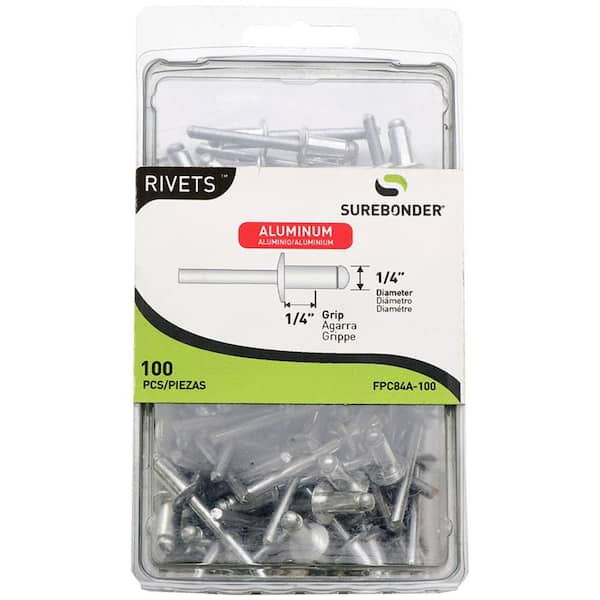 rivet plastique 3,5mm, 100 pces