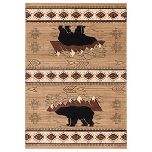Cottage Timberland Beige 5 ft. 3 in. x 7 ft. 6 in. Area Rug