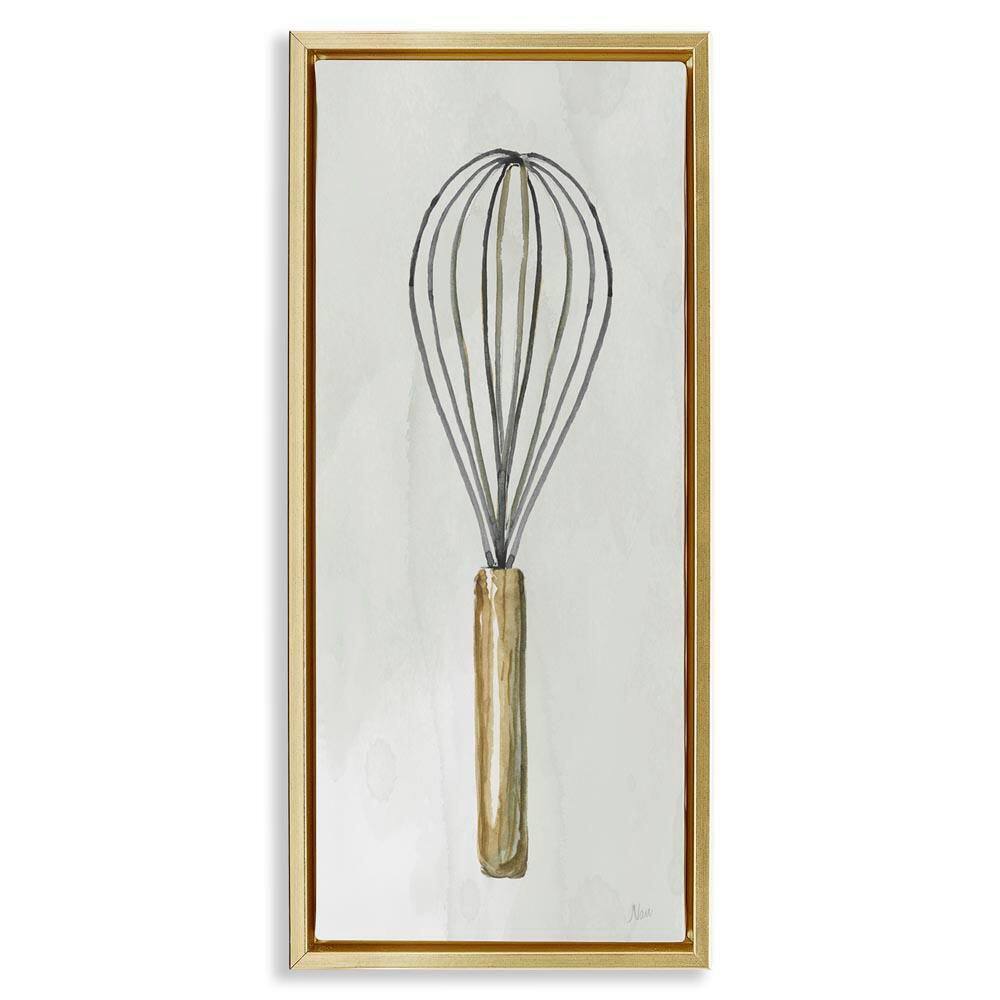 Rustic Kitchen Whisk by Nan Gold Floater Frame Food Graphic Art Print 31 in. x 15 in. price history on PriceWatchPro