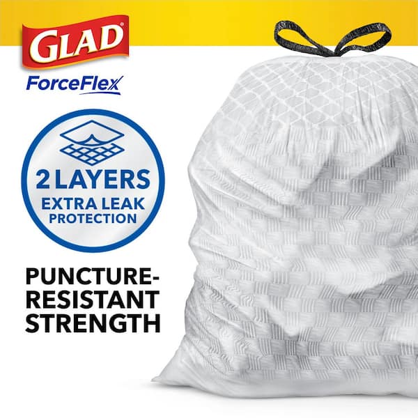 Force Flex Tall Kitchen Drawstring Trash Bags, 13 gal., Pine-Sol Original Scent, 40-Count (4-Pack)
