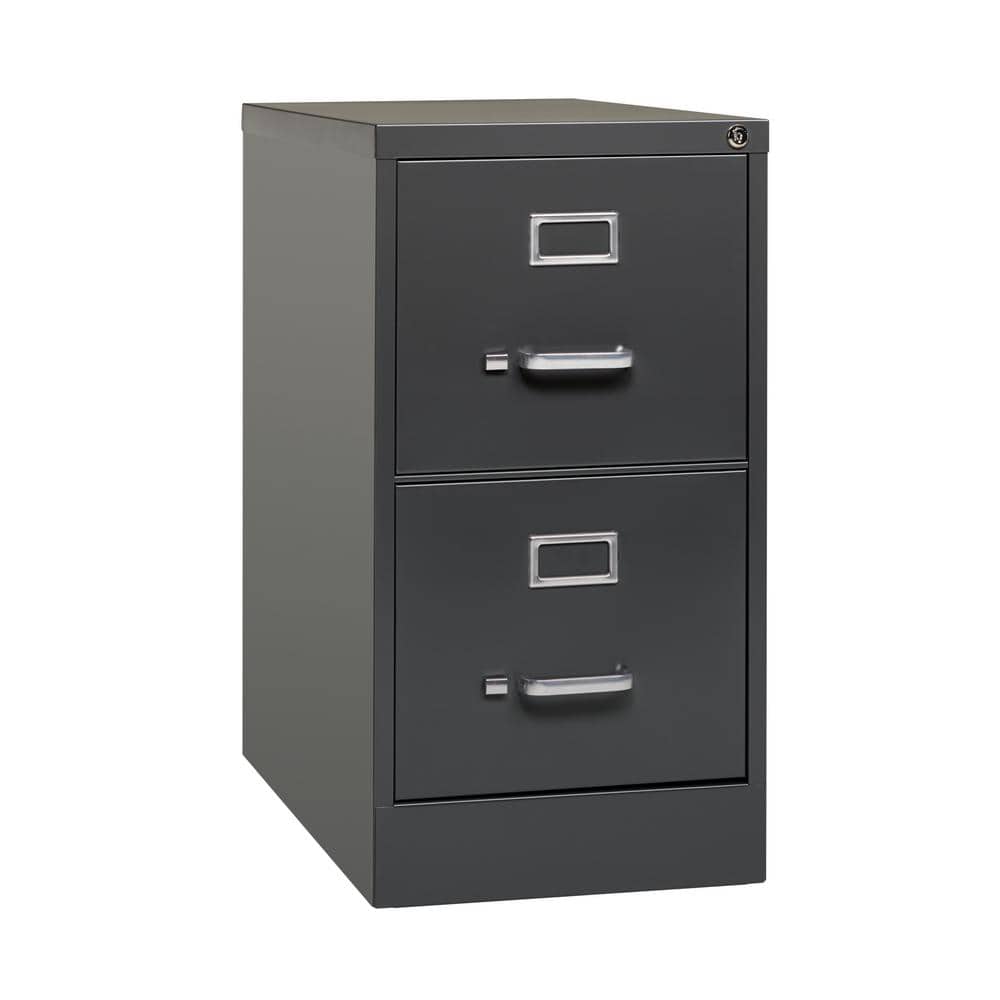 Charcoal 2 Drawer Lockable Fire Resistant Vertical File Cabinet