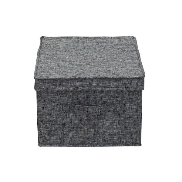 HOUSEHOLD ESSENTIALS 6 in. H x 41 in. W Grey Zippered Linen