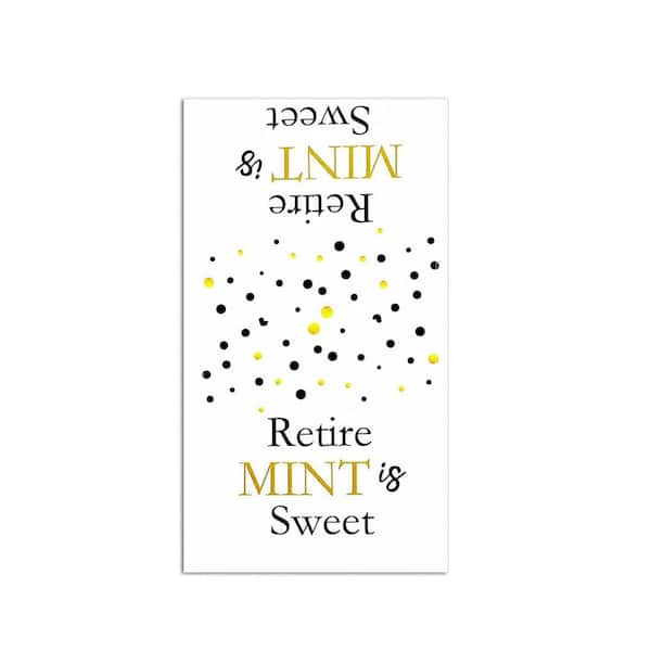 Unbranded Retirement Party Favors 200 Pcs Mint Stickers Individually Mint Toppers Humorous Decoration for Women Men