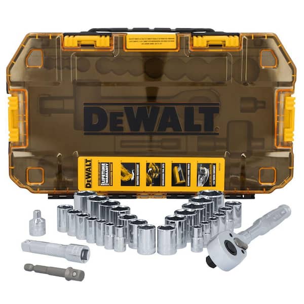 DWE フルセット③ DEWALT TOUGHSERIES 30-Piece Mechanics Tool Set for 3/8 in. Drive