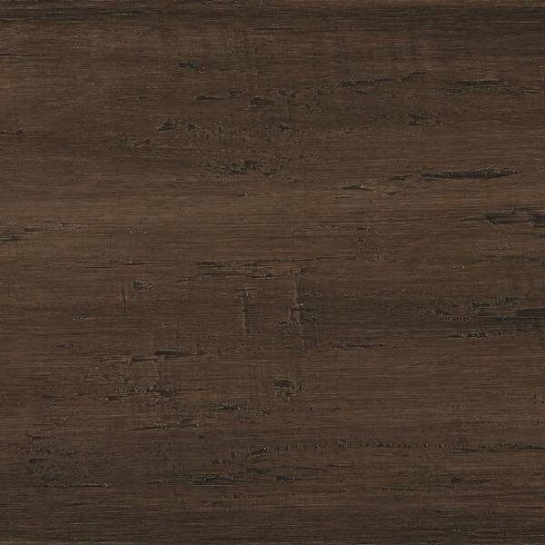 Home Decorators Collection Take Home Sample - Hand Scraped Strand Woven Mushroom Click Tile Bamboo Flooring - 5 in. x 7 in.