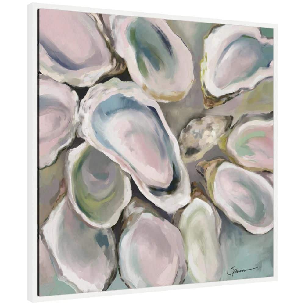 "Sylvie ""Oyster Roast"" by Mary Sparrow Framed Beach Art Print 30 in. x 30 in." price history on PriceWatchPro