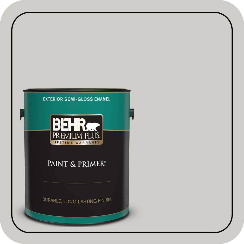 1 gal. #QE-49 Mexican Silver Semi-Gloss Enamel Exterior Paint & Primer price history on PriceWatchPro