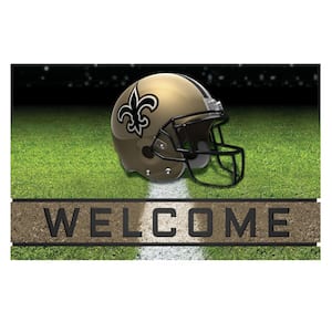 NFL - New Orleans Saints 18 in. x 30 in. Rubber Door Mat