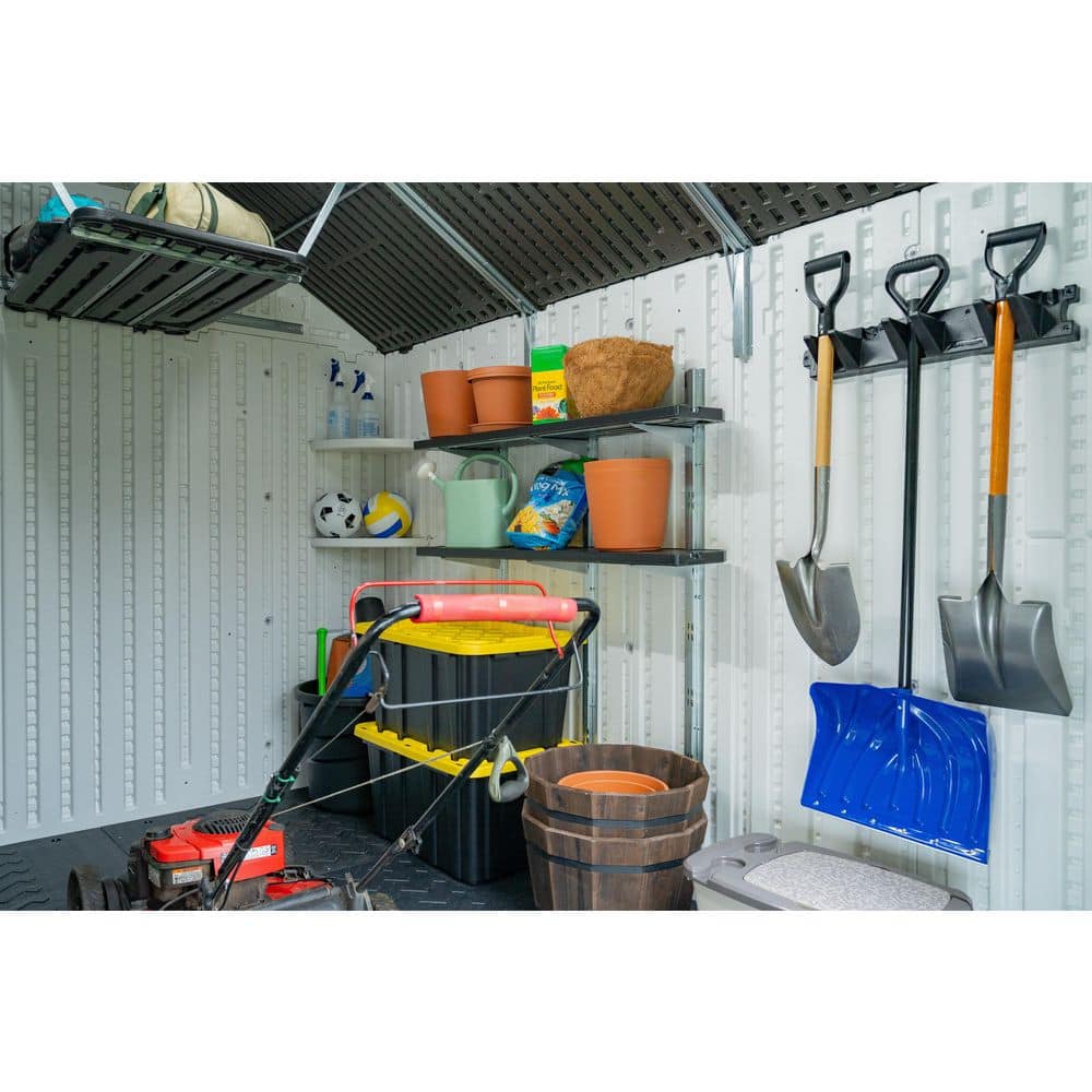Suncast Black Resin Adjustable Shelf Kit for Sheds