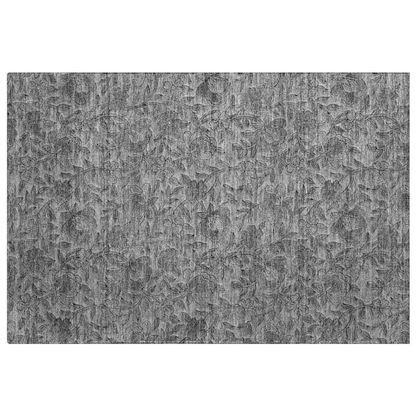 Dream Shag Premium Machine Washable Abstract ADS771 Gray 2 ft. x 3 ft. Accent Rug