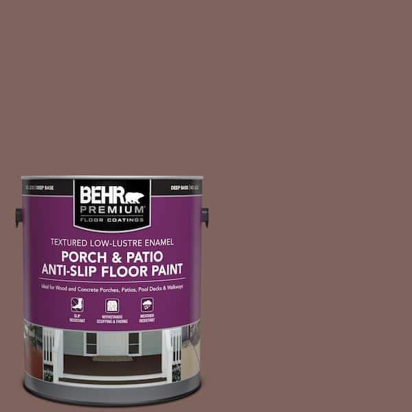 1 gal. #N130-6 River Rocks Textured Low-Lustre Enamel Interior/Exterior Porch and Patio Anti-Slip Floor Paint