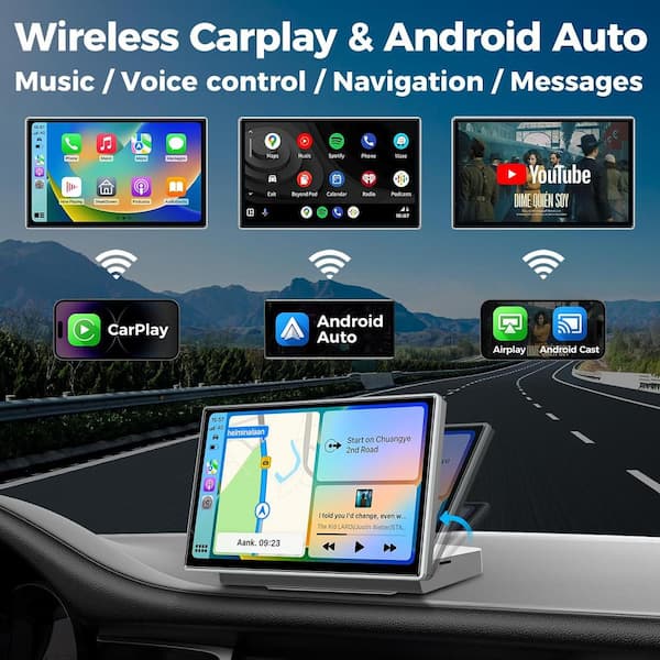 Lukyamzn 7 in. Wireless Apple/Android CarPlay for Car Stereo Lukyamzn 7 in. Wireless Apple/Android CarPlay for Car Stereo