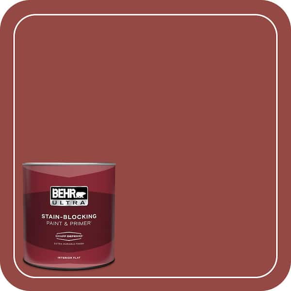 BEHR ULTRA 1 qt. Home Decorators Collection #HDC-FL14-4 Cranberry Zing Extra Durable Flat Interior Paint & Primer