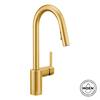 Align Brushed Gold 15.63 in. H Pull Down Sprayer Kitchen Faucet with 360° Spout Swivel and Power Boost