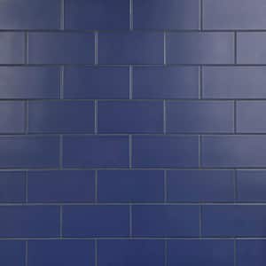 Projectos Royal Blue 3-7/8 in. x 7-3/4 in. Ceramic Floor and Wall Tile (11.0 sq. ft./Case)