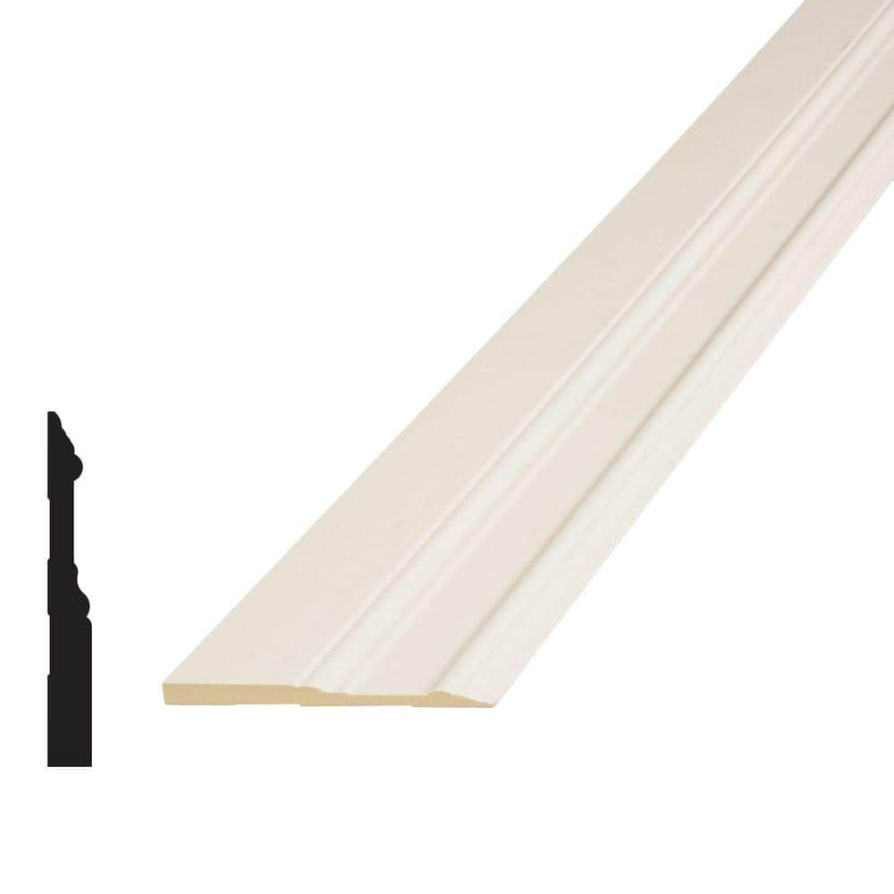 Commercial Electric 5 ft. 1/4 Round Baseboard Cord Channel, White A60-5W -  The Home Depot