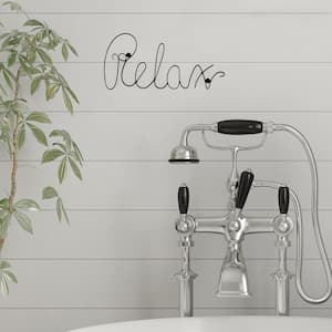 "Relax" Decorative Metal Cutout Sign