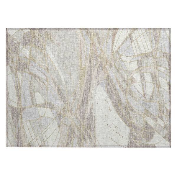 Chantille Machine Washable Indoor/Outdoor Abstract ACN2862 Ivory 3 ft. x 4 ft. Area Rug