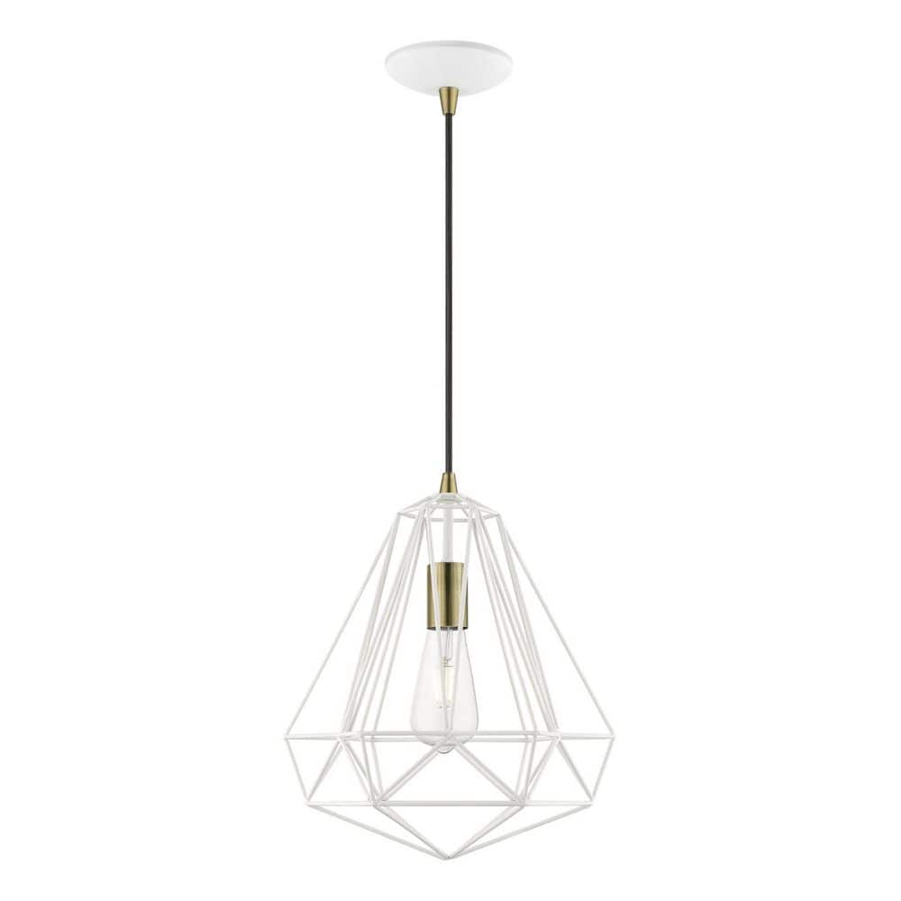 Ashby 1-Light Textured White Island Pendant price history on PriceWatchPro