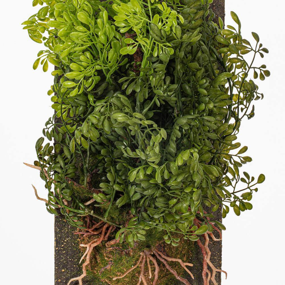 Patriotic 24" Mixed Greenery Topiary with Wooden Base