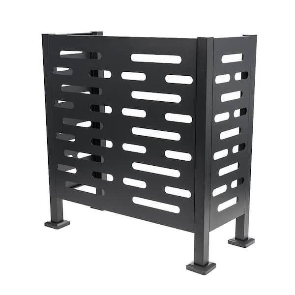 RTS Home Accents Premium Powder-Coated Galvanized Steel Air Conditioner Planter Screen Large 48 in. W. x 22 in. x 48 in. - Garden Fence