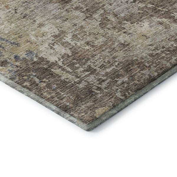 Mayfield Premium Machine Washable Abstract AMF1162 Beige 5 ft. x 7 ft. 6 in. Area Rug