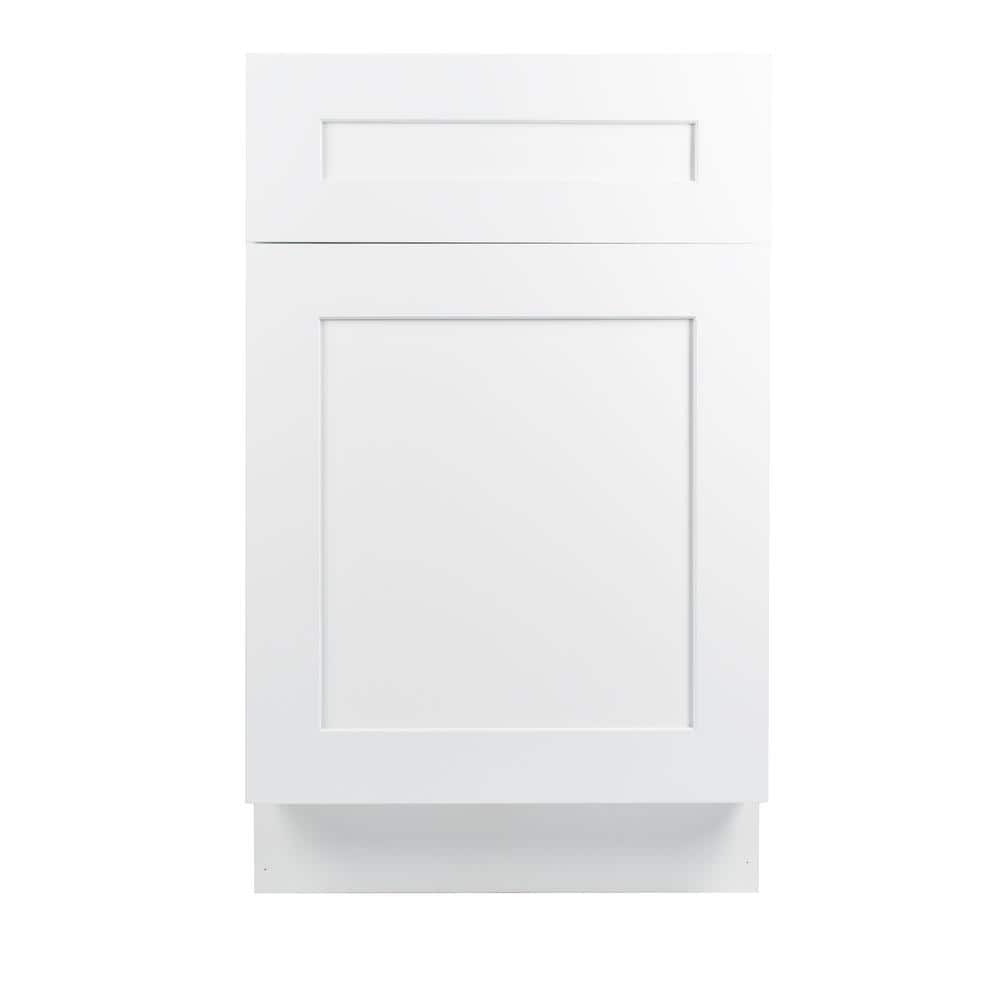 Plywell Ready to Assemble 9x34.5x24 in. Shaker Base Cabinet with 1 Door and