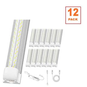 8 ft 45-Watt T8 LED Shop Light, 6000K Daylight, Ballast Bypass