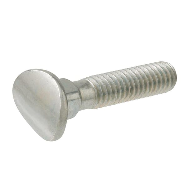 Everbilt 5/16 in.-18 x 1-1/2 in. Zinc-Plated Curved-Head Bolt