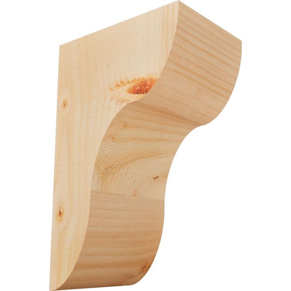 Ekena Millwork 5-1/2 in. x 8 in. x 12 in. Douglas Fir Carmel Smooth Corbel