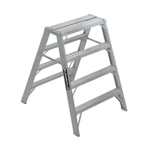 4 ft. Aluminum Step Ladder with 300 lb. Load Capacity Type IA Duty Rating