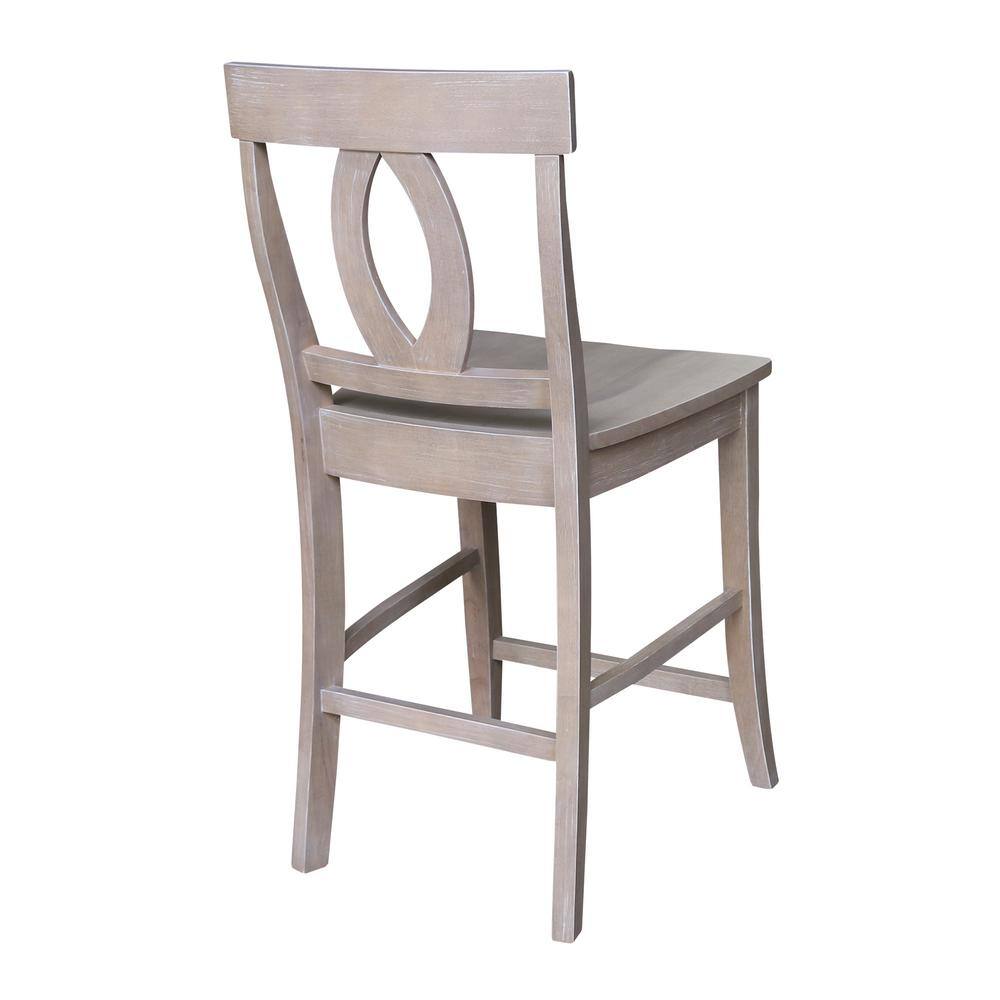 Verona Gray Solid Wood Counter Stool 22"x41"