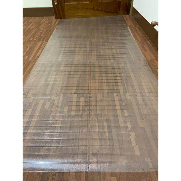 Vinyl Hardwood Protector Runner Mat, Clear Vinyl Runner Mats For Hard Floor Surfaces